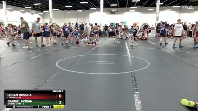 76 lbs Round 2 (6 Team) - Logan Russell, CTWHALE vs Gabriel Moran, Xtreme Team