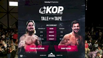 Todd Holstege vs. Dan Yates - KOP 58 Replay