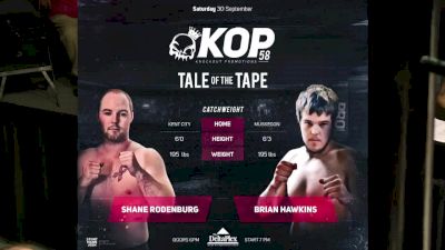 Shane Rodenburg vs. Brian Hawkins - KOP 58 Replay