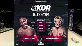 Darius Estell vs. Brandon Emmons - KOP 58