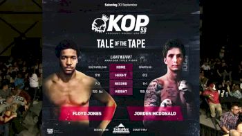 Floyd Jones vs. Jorden McDonald - KOP 58