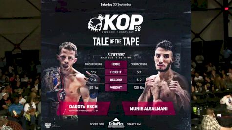 Dakota Esch vs. Munib Alsalmani - KOP 58 Replay