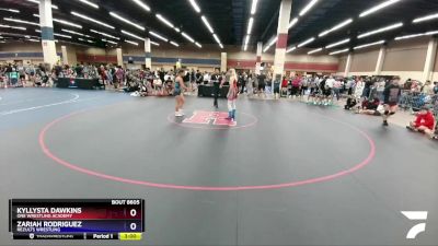 135 lbs Quarterfinal - Kyllysta Dawkins, ONE Wrestling Academy vs Zariah Rodriguez, ReZults Wrestling