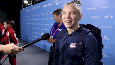 Jade Carey Excited And Ready For First Worlds - Official Podium Training, 2017 World Championships