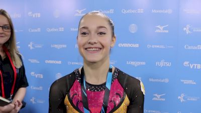 Elena Eremina (RUS) Happy About Bronze With Mistake On Bars, Wishes Ragan Well - Women's AA Final, 2017 World Championships