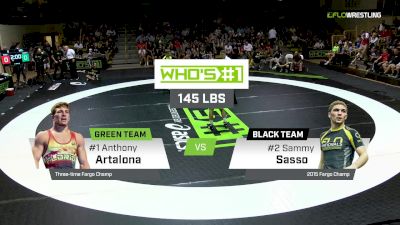 145 lbs Sammy Sasso, Black vs Anthony Artalona, Green