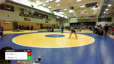 129 lbs Round Of 32 - Deven Casey, Immaculate Conception (IL) vs Ty Reeves, Poudre (CO)