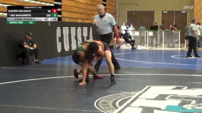 141 lbs Cons. Round 2 - Xavier Nolasco, Palomar College vs Jeo Navarrete, Cuesta