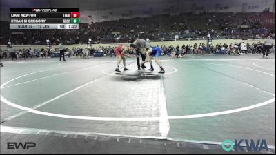 119 lbs Quarterfinal - Liam Newton, Team Tulsa Wrestling Club vs Ethan M Gregory, Grove Takedown Club