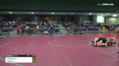145 Round of 128 - Ezekial Williamson, Id vs Justin Phillips, Va