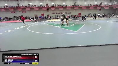 160 A Prelim - Jocelyn Velasco, Eastern Oregon University vs Bo Geibe, UNATTACHED