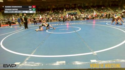 101 lbs Consi Of 16 #2 - Kaiden Starkovich, Black Fox Academy vs Czarlie Diffee, Cowboy Wrestling Club