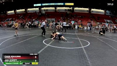 88 lbs Cons. Semi - Chase Spaulding, Shamrock vs Jake Schmitt, Jacket Wrestling Club