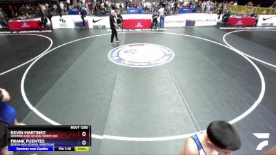 100 lbs 3rd Place Match - Kevin Martinez, Western High School Wrestling vs Frank Fuentes, Edison High School Wrestling