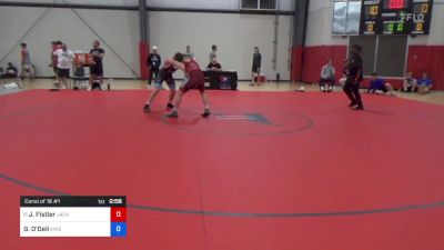 74 kg Consi Of 16 #1 - Jacob Fistler, Jackrabbit Wrestling Club vs Grant O'Dell, Knights RTC