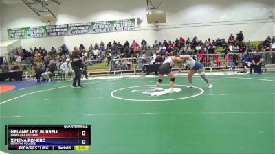160 lbs Quarterfinal - Melanie Levi Burrell, Santa Ana College vs Ximena Romero, Cerritos College