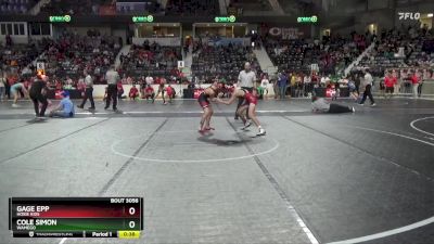 100 lbs Cons. Round 1 - Cole Simon, Wamego vs Gage Epp, Hoxie Kids