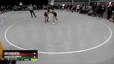 155 lbs Champ. Round 1 - Mason Villarreal, NWo Wrestling Club vs Jace Kinzenbaw, Iowa City Wrestling Club