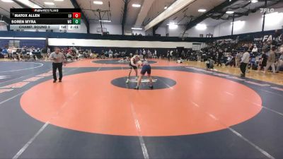 165 lbs Champ. Round 2 - Matox Allen, Liberty vs Soren Myra, Wheaton