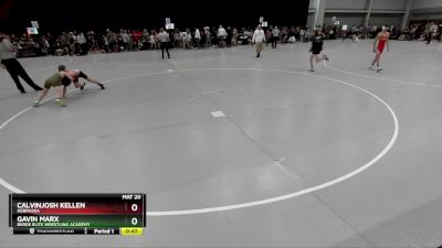 92 lbs Champ. Round 2 - CalvinJosh Kellen, Nebraska vs Gavin Marx, Berge Elite Wrestling Academy