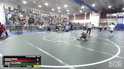 138 lbs Champ. Round 2 - Noah Villatoro, Sultana vs Javon Reese, Adelanto