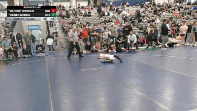 43 lbs Semis - Zaiden Medina, Colorado vs Barrett Mamalis, Green River Grapplers Wrestling