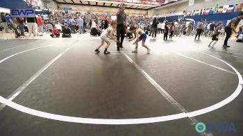 55 lbs Consi Of 4 - Beckham Wren, Lions Wrestling Academy vs Cameron Cunningham, Team Guthrie Wrestling