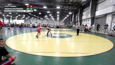 120 lbs Rr Rnd 2 - Ryley Correll, The Academy Wrestling Club - HSB vs Brendan Stoutenburg, Journeymen Blue - HSB