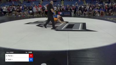 132 lbs Cons 128 #2 - Zachary Parisi, Illinois vs Cameron Volz, Indiana