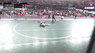 70 lbs Cons. Semi - Rori Butcher, Wrightstown vs Rylee Zahara, MES Wrestling