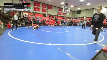 155 lbs Semifinal - Annix Smith, Kiefer High School vs Stryker Sandy, Gore Public Schools
