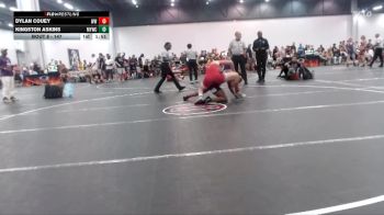147 lbs Champ. Round 1 - Dylan Couey, Woodland Wrestling vs Kingston Askins, MBCRD Youth Wrestling Club