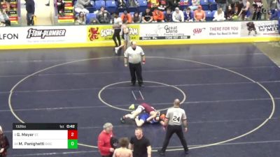 132 lbs Round Of 32 - Greyson Meyer, St. Marys vs Mario Panighetti, Diocese Of Erie