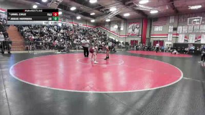 120 lbs Champ. Round 1 - Jesus Herrera, Adelanto vs Uriel Cruz, Paloma Valley