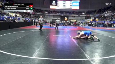 1A-4A 132 Champ. Round 1 - Lyric Brown, White Plains vs Hayden Hartzog, Alexandria HS