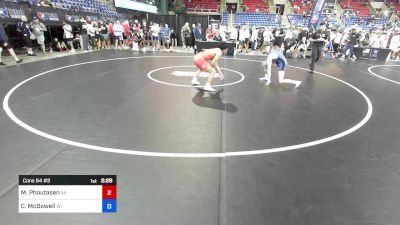 144 lbs Cons 64 #2 - Michael Phoutasen, VA vs Collin McDowell, WI