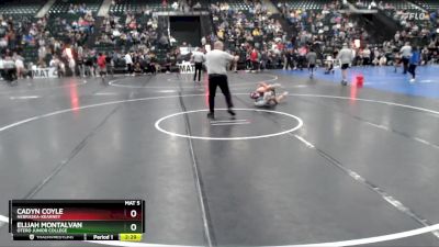 125 lbs Champ. Round 1 - Cadyn Coyle, Nebraska-Kearney vs Elijah Montalvan, Otero Junior College