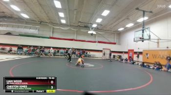 76-82 lbs Round 1 - Liam Wood, Big Horn Middle School vs Cheston Kimes, Thermopolis Middle School