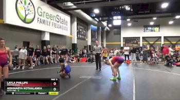 106 lbs Round 5 (6 Team) - Layla Phillips, FEWTeamIowa vs Aishwarya Kothalanka, SOTM Pink