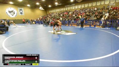 138 lbs Champ. Round 2 - Dawnoven Jimenez, Hanford vs Christopher Phillips, Merced