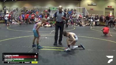 65 lbs Finals (8 Team) - Macklen Marksbury, Ninja Killer vs Landon Damer, Ares Red