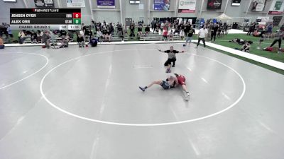 JR BOYS HARD LUCK - 113-119.2 Champ. Round 2 - Alex Orr, Utah vs Jensen Dyer, Ubasa Wrestling Academy