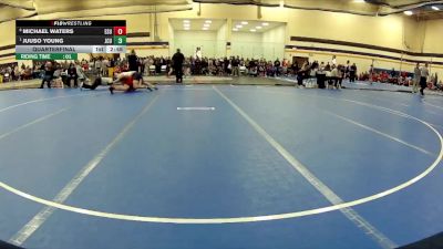 197 lbs Quarterfinal - Juuso Young, John Carroll University vs Michael Waters, East Stroudsburg University