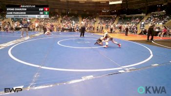 52 lbs Semifinal - Stone Charlton, Beggs Youth Wrestling Program vs Lane Pankaskie, Claremore Wrestling Club