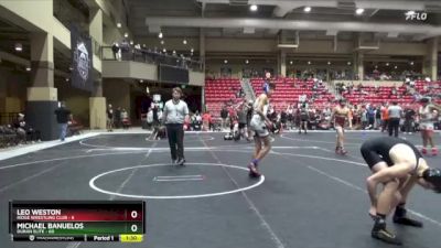 130 lbs Finals (2 Team) - Leo Weston, Ridge Wrestling Club vs Michael Banuelos, Duran Elite