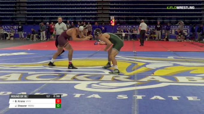 174 Round of 16 - Brandon Krone, University Of Minnesota vs Jesse ...