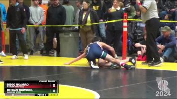 128 lbs Champ. Round 1 - Deegan Trumbull, Carnegie Scots vs Diego Navarro, Madera Wrestling