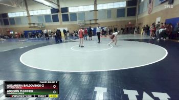 110lbs Champ. Round 2 - Alejandra Baldovinos Cisneros, Granger (Girls) vs Addison Plummer, Montesano (Girls)