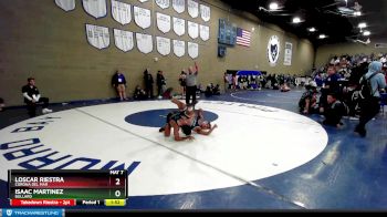 132 lbs Champ. Round 3 - Isaac Martinez, Bullard vs Loscar Riestra, Corona Del Mar