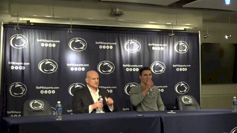 Cael Sanderson, Jason Nolf, Anthony Cassar and Corey Keener Press Conference